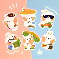 Image 1 of Bunbun Clear Stickers