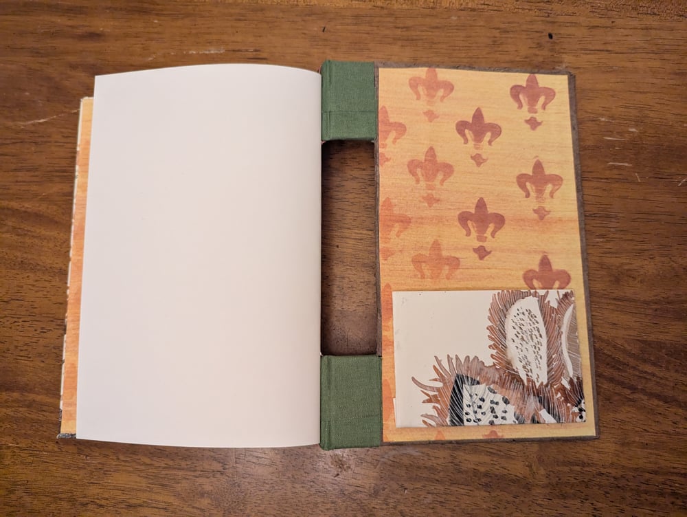 Feathers: Handmade Blank Book