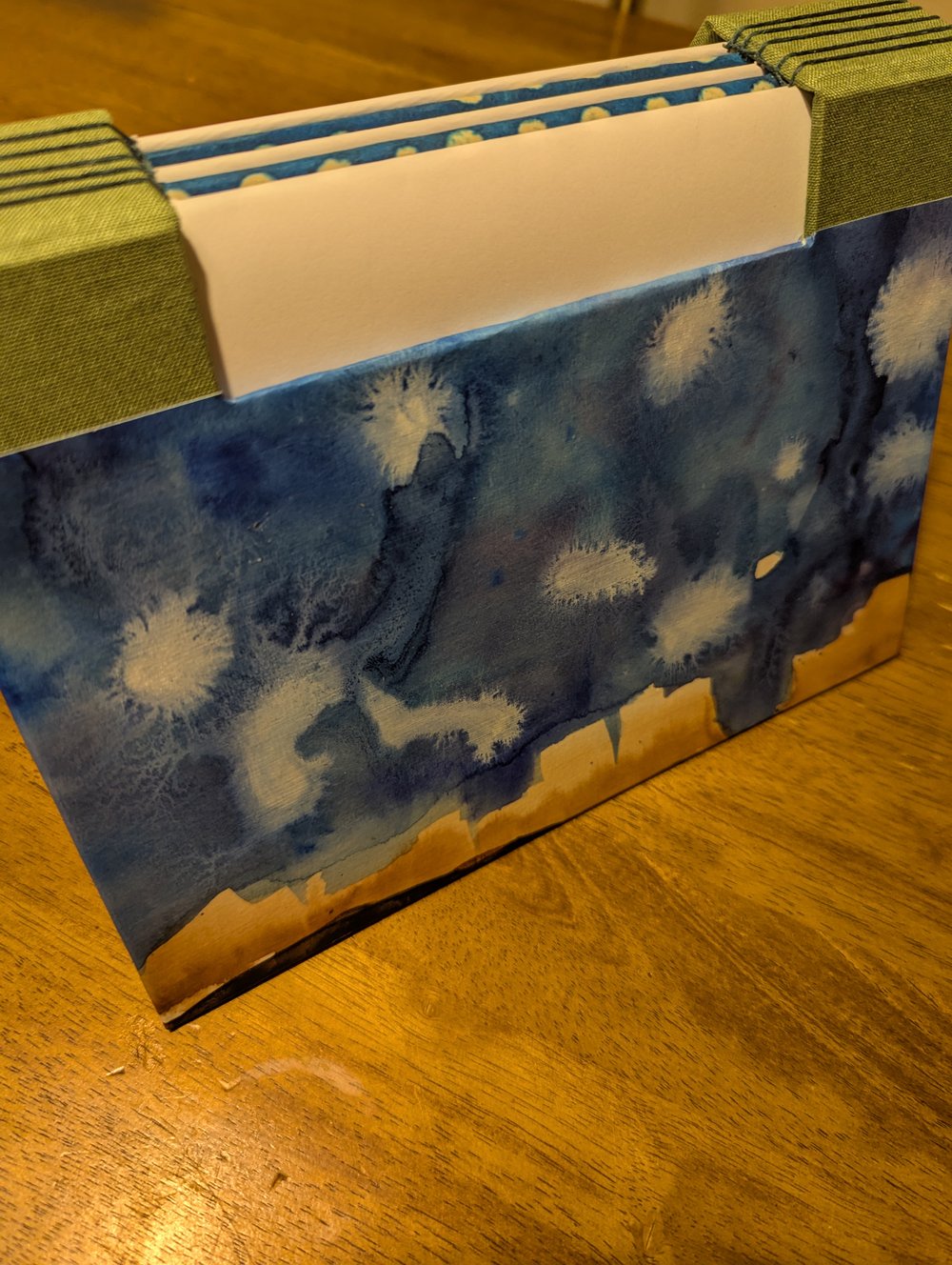 Desert Sky Dusk Horizon: Handmade Blank Book