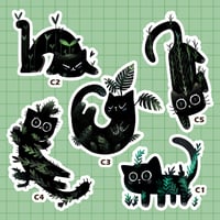 Image 2 of Plant Cat Stickers