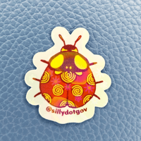 Image 8 of Silly Bug Stickers | Colorful Holographic Stickers