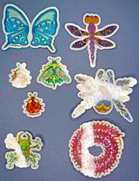 Image 1 of Silly Bug Stickers | Colorful Holographic Stickers