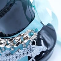 Image 2 of Dragon Bling Ribbon Chain Necklace.