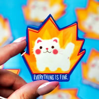 Image 2 of Everything Is Fine Vinyl Sticker