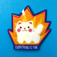 Image 1 of Everything Is Fine Vinyl Sticker