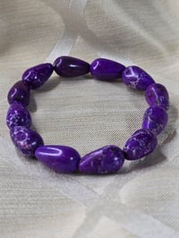 Image 2 of Purple Sea Jasper Natural Spiritual Beaded Bracelet