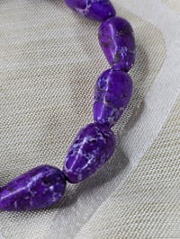 Image 3 of Purple Sea Jasper Natural Spiritual Beaded Bracelet