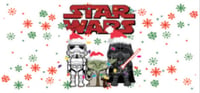 Image 2 of Star Wars Christmas UVDTF cup wrap 