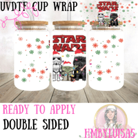 Image 1 of Star Wars Christmas UVDTF cup wrap 