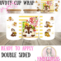 Image 1 of Chip and Dale UVDTF cup wrap 