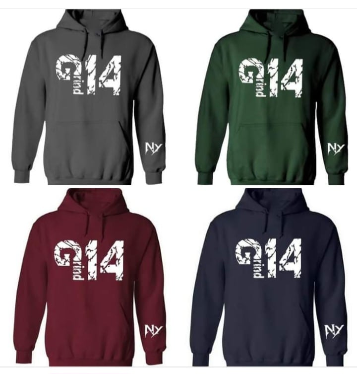 Image of GRIND ONE FOUR HOODIES 5 COLORS / ADD NAME ON HOOD FOR FREE