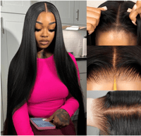 GLUELESS STRAIGHT HAIR
