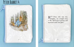 Image of Beatrix Potter Book Page Coin Purses (Peter Rabbit, Jemima Puddleduck, Tom Kitten)