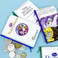 Image 1 of Book Page Coin Purses (Beauty and the Beast, Lion King, Little Mermaid, Secret Garden, Bambi)