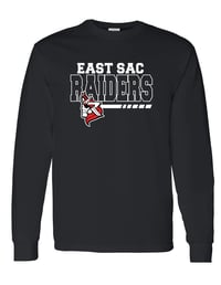 Image 1 of ESC BLACK LONG SLEEVE T-SHIRT