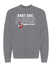 Image 1 of ESC GRAPHITE HEAHTER CREW SWEATSHIRT