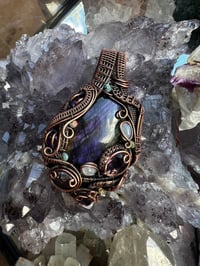 Image 1 of Purple Labradorite with accent stones 