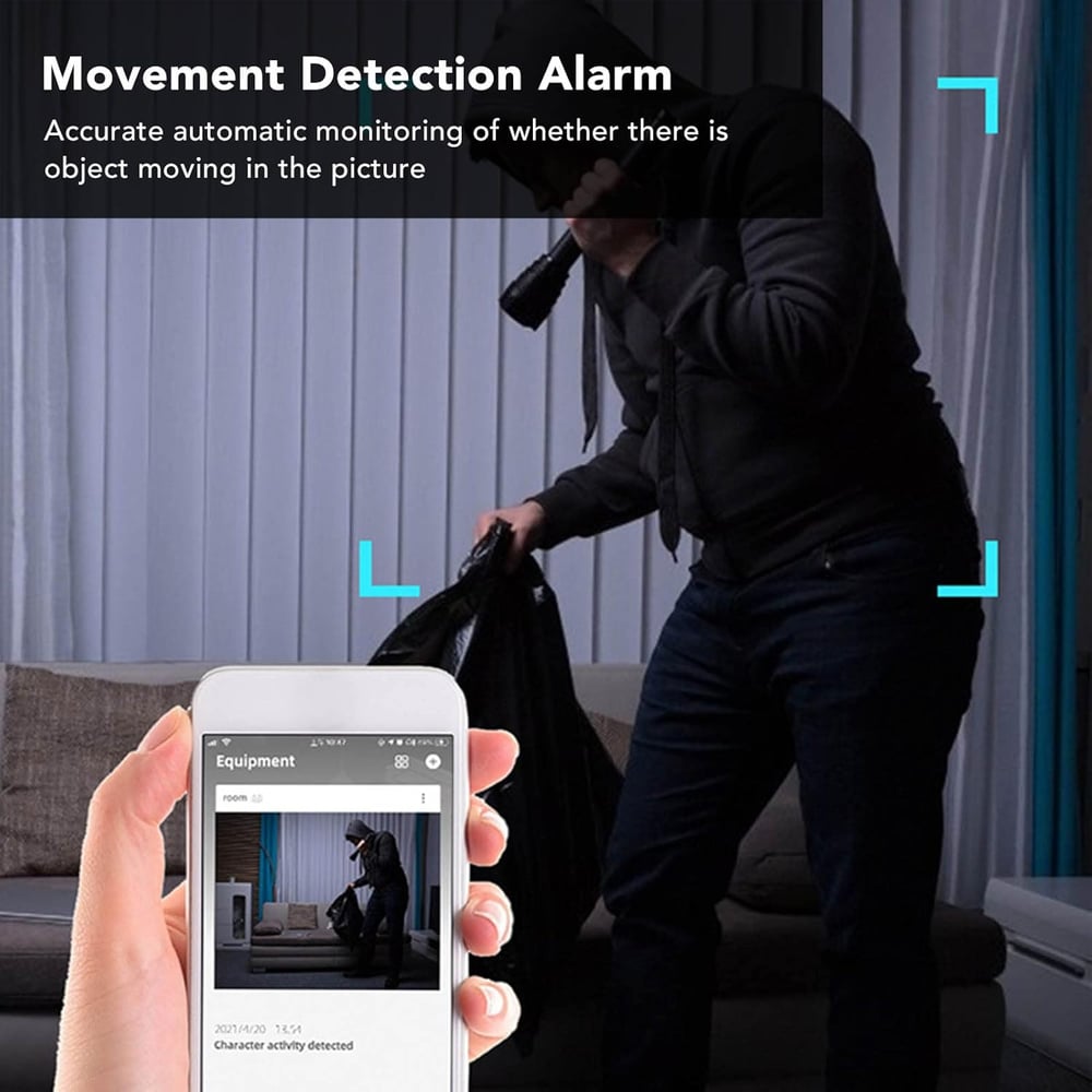 MSL 1080P HD Mini WiFi Camera - Smart Indoor Security Camera with Motion Detection & Night Vision