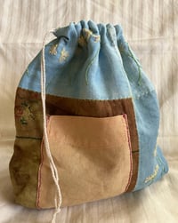 Image 3 of Project bag (brown/blue)