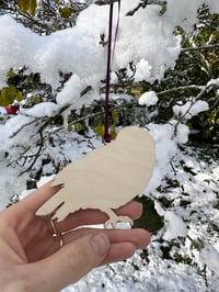 Image 2 of Little Owl - Wooden Christmas Decoration