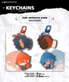 Kaeya & Diluc Hair Yank Linked Keychains