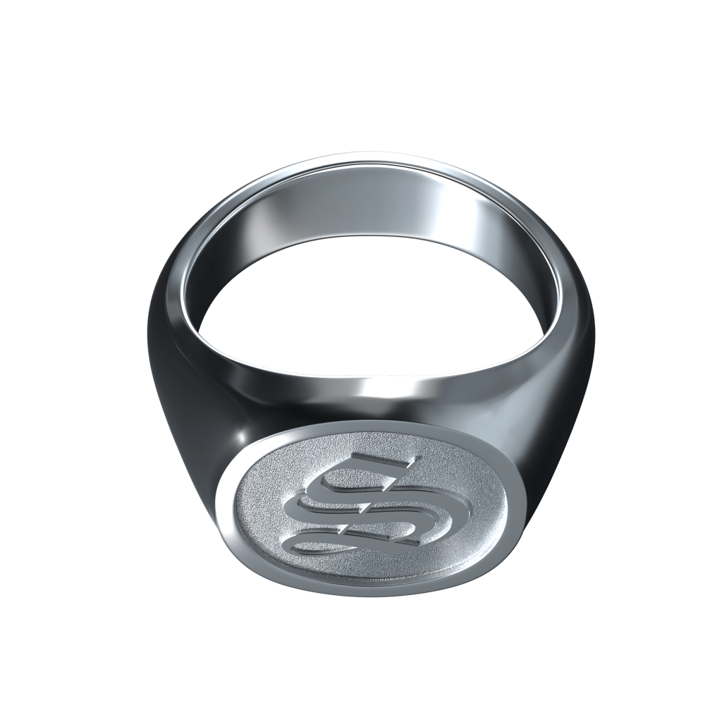 Image of SILVER OLD ENGLISH RING