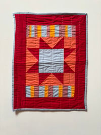 Image 1 of Sawtooth Star wall hanging-Brights 