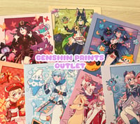 Image 1 of OUTLET Genshin x Pokemon art prints