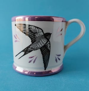 Swallow and nightingale mug