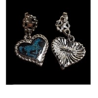 Turquoise Horse Earrings