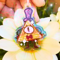 ★ BILL CIPHER RAINBOW KEYCHAIN ★