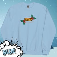 Image 3 of “Shred the Halls” - Skateboarding Christmas Jumper