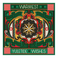 Image 1 of NEW! Christmas Cards 2024 - Yuletide Wishes - Single Card, Pack of 4, Pack of 8