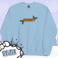 Image 2 of “Thrashing through the snow” - Skateboarding Christmas Jumper