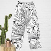 Image 2 of All-over print unisex wide-leg pants