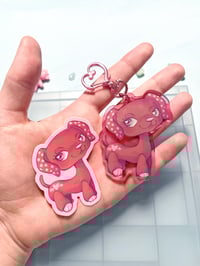Image 3 of LPS valentines Dachshund keychain & sticker 