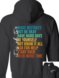 Image 1 of LBCH It's OK Mental Health Zip Up
