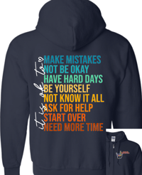 Image 2 of LBCH It's OK Mental Health Zip Up
