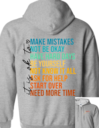 Image 4 of LBCH It's OK Mental Health Zip Up