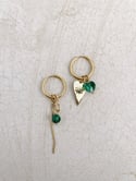 Charms PEARL // Malachite synthétique 