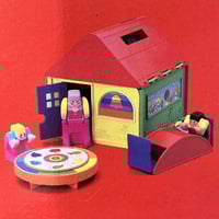 Image 1 of Ecole transformable Doubles Mattel stock neuf années 80