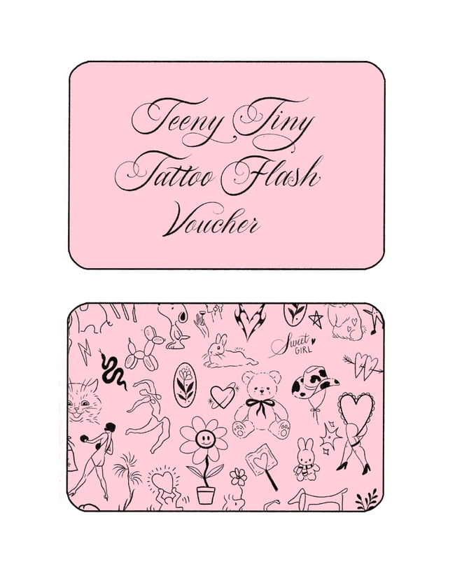 Teeny Tiny Tattoo Flash Voucher