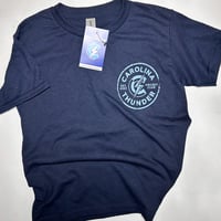 Image 1 of Navy T-Shirt Distressed (old stock)