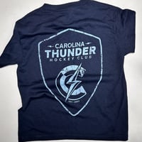 Image 2 of Navy T-Shirt Distressed (old stock)