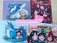 Image 1 of OUTLET Genshin Impact art prints