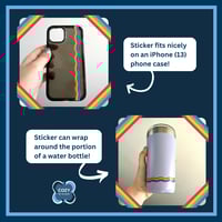 Image 3 of Wiggly Pride Flag Stickers