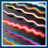 Image 1 of Wiggly Pride Flag Stickers