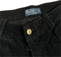 Image 4 of Polo Ralph Lauren 00’s Black Corduroy Cargo Pants 31