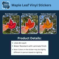 Image 2 of Maple Leaf Vinyl Stickers