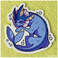 Image 1 of VAPOREON - STICKER